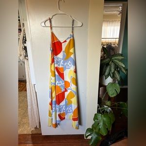 Abstract Midi Dress